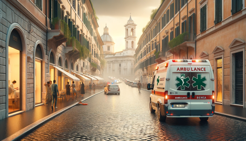 Numéro d'urgence 118 pour les services d'ambulance à Rome