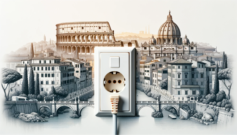 Adaptateurs de prises pour touristes à Rome, compatibles avec appareils internationaux