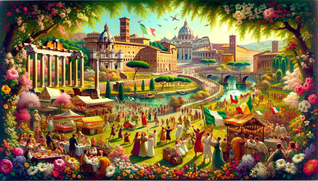 Pâques au Vatican, anniversaire de Rome, Festa della Liberazione, Festa dei Lavoratori et Festa della Repubblica célébrés à Rome au printemps