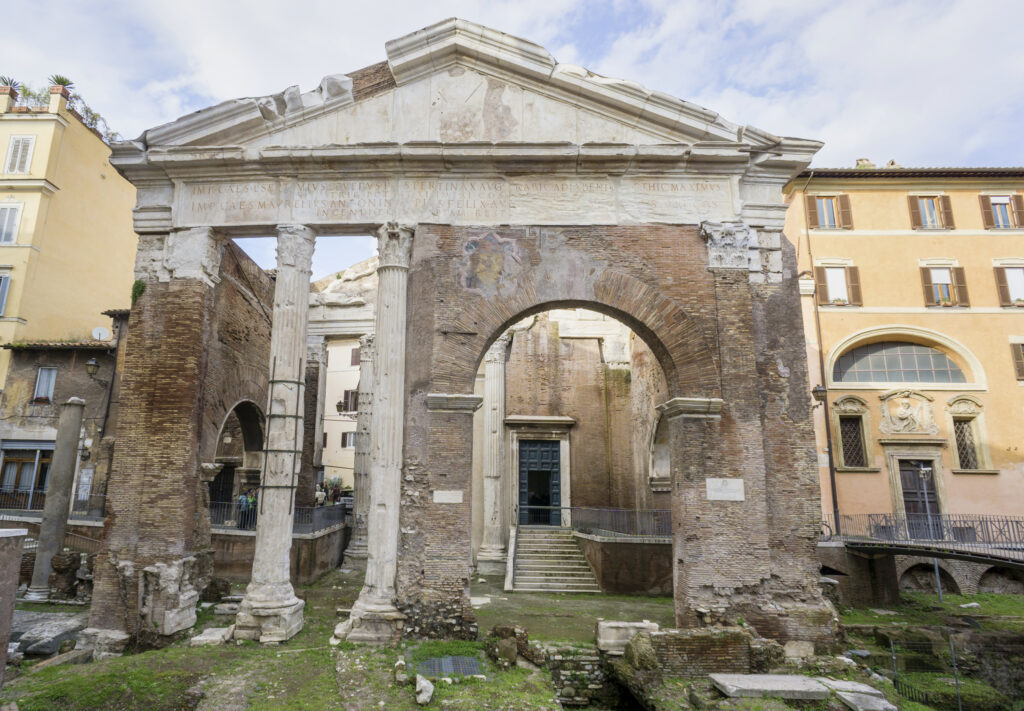 Le Porticus Octaviae, au coeur du Ghetto Juif à Rome